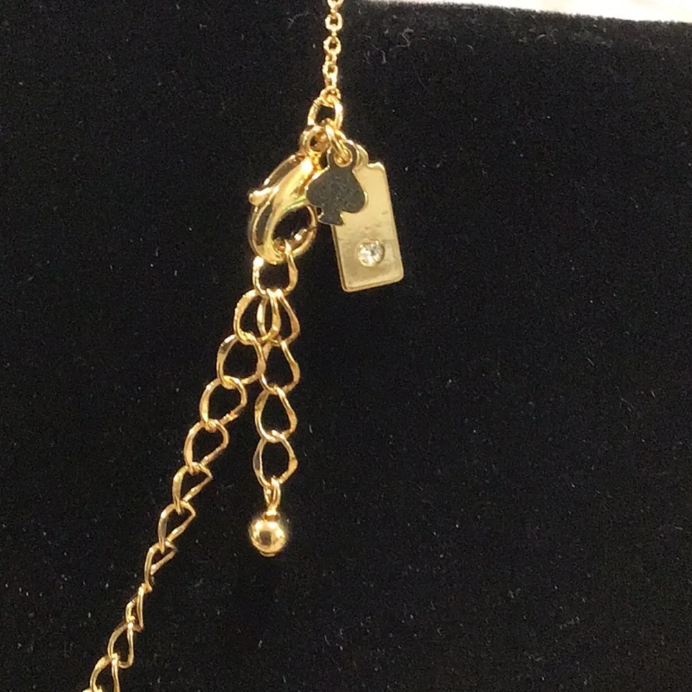 Kate Spade Swamped Necklace Alligator Gator Pendant